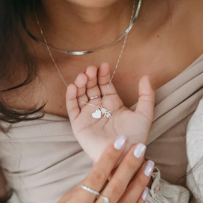 colar filhos menino menina e coracao personalizado prata 925 glamour pratas 2