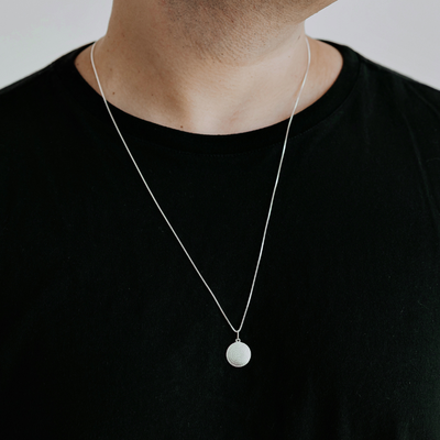 colar masculino medalha oracao pai nosso prata 925 2