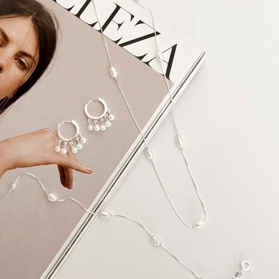 colar de prata choker perolas barrocas glamour pratas