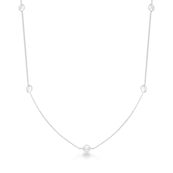 choker zirconias ponto de luz prata 925