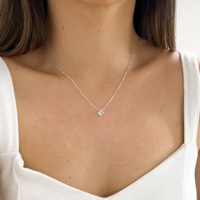 colar ponto de luz azul 3