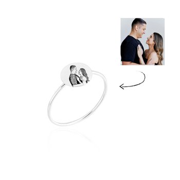anel personalizado foto frase inicial prata 925 11