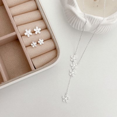 brinco flor cravejada prata 925 glamour pratas 2 copia