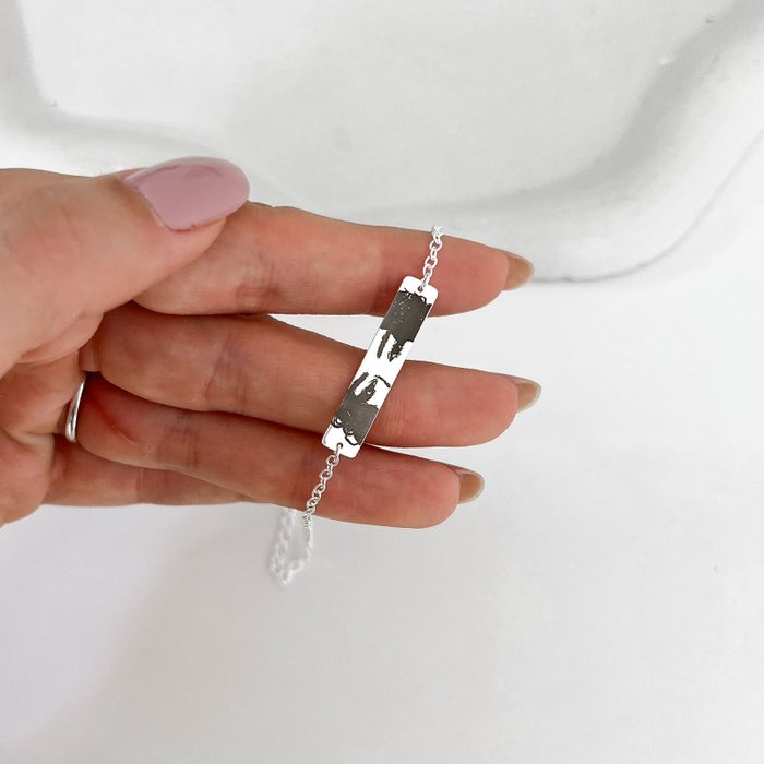 pulseira olhar sorriso personalizada prata 925 glamour 6