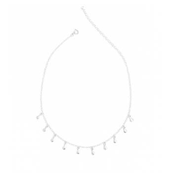 choker colar gotas prata 925 1