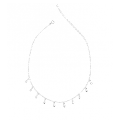 choker colar gotas prata 925 1