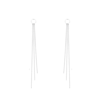 franja de prata para encaixe brincos 1