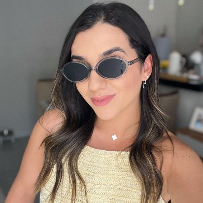 oculos de sol oval capri grafite