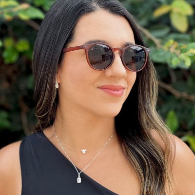 oculos de sol redondo milano marrom 5