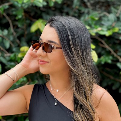 oculos de sol retangular monaco marrom 4