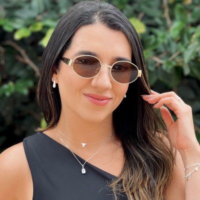 oculos de sol oval siena marrom 3