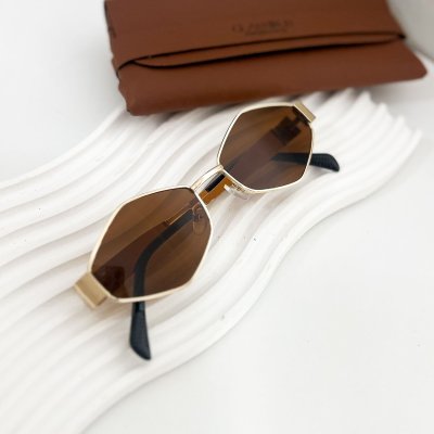 oculos de sol geometrico ibiza marrom 3