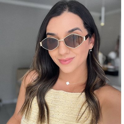 oculos de sol geometrico ibiza marrom 2