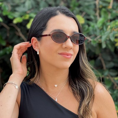 oculos de sol oval capri marrom 6