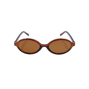 oculos de sol oval capri marrom