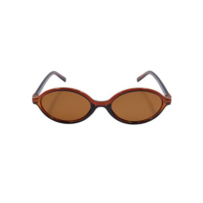 oculos de sol oval capri marrom
