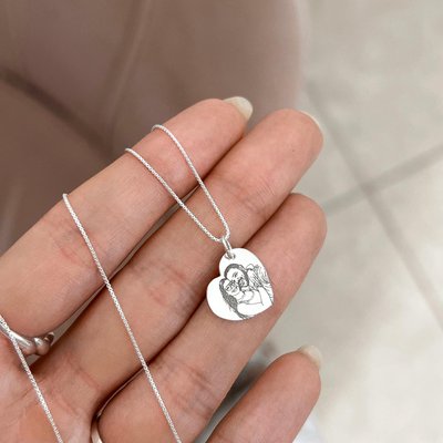 colar coracao foto personalizado prata 925 glamour 1
